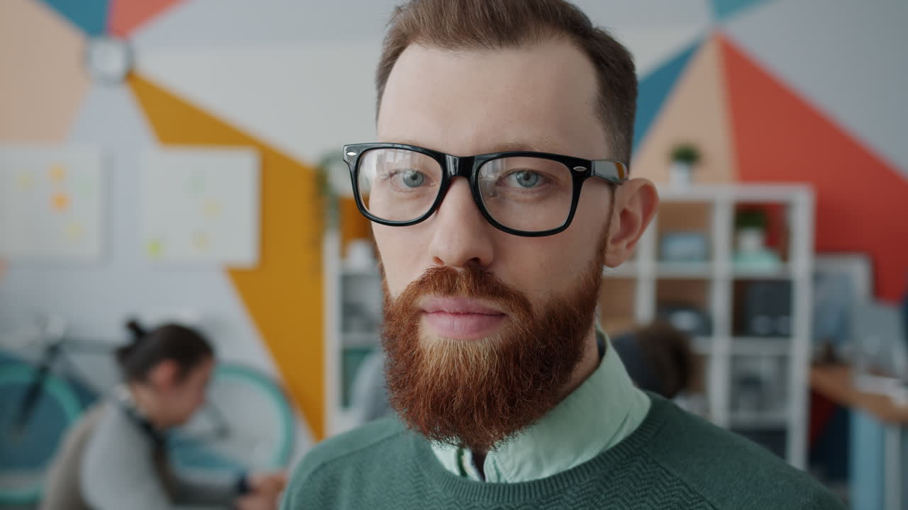 Man in office setting