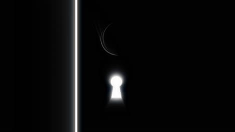 keyhole in dark door