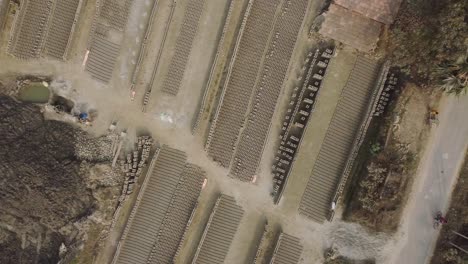 la industria del ladrillo se desarrolló alrededor del suelo aluvial a lo largo del río ganga