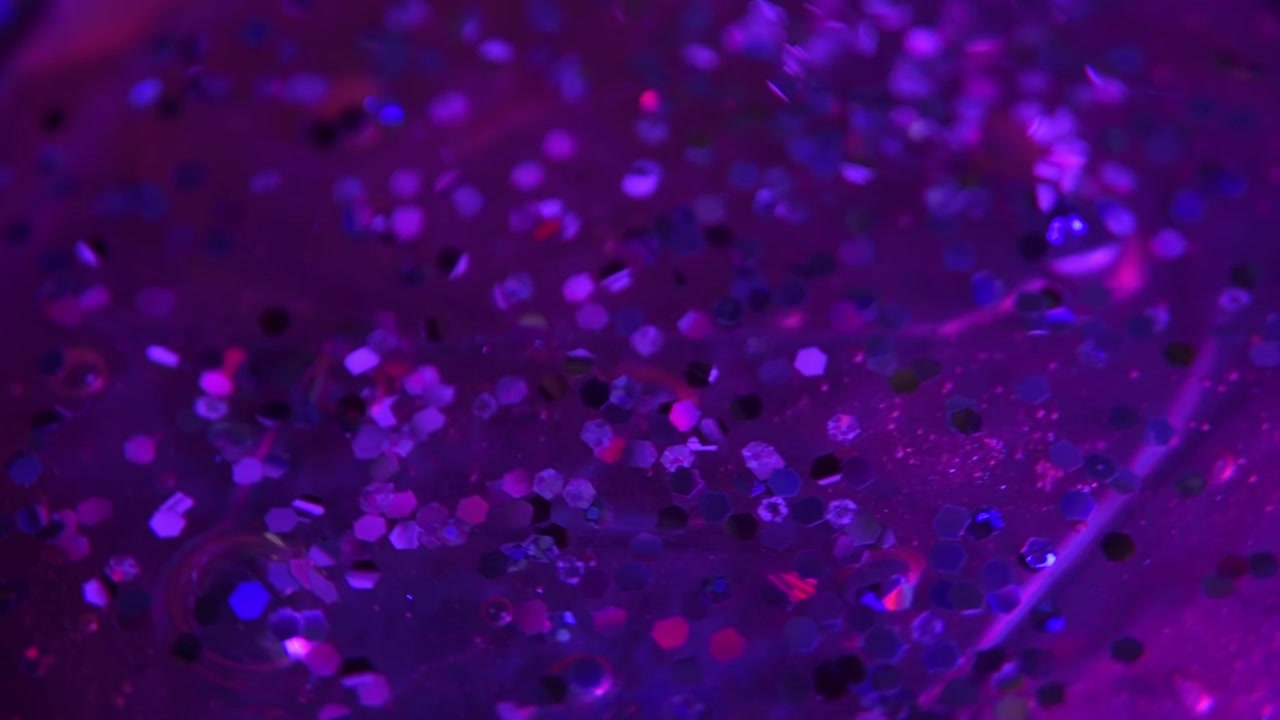 Collage de texturas de slime con purpurina