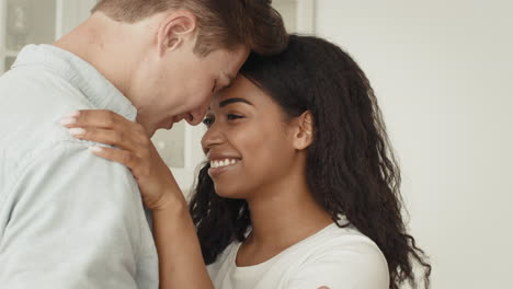 couple in affectionate embrace