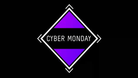 White-and-purple-Cyber-Monday-text-appearing-against-a-black-screen