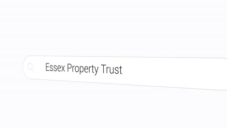 Typing-Essex-Property-Trust-on-the-Search-Engine