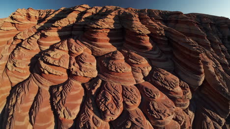 abstract sandstone formations of the wave