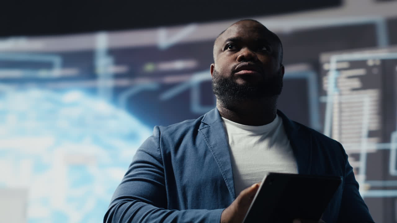Black developer programming software and explores code snippets