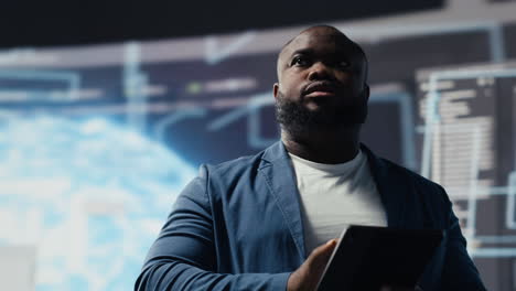 black developer programming software and explores code snippets