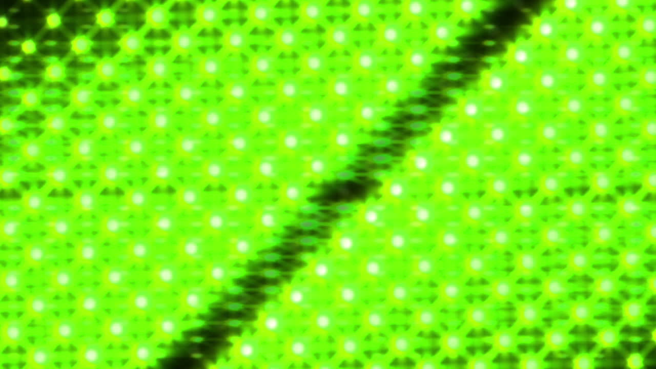 Abstract Green Digital Grid Pattern Transition