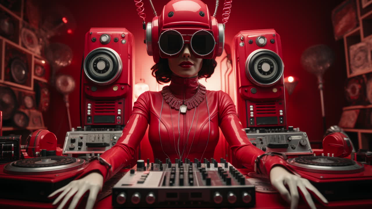 jukeboxes y cabezas de maniquín femeninas hechas con ia generativa