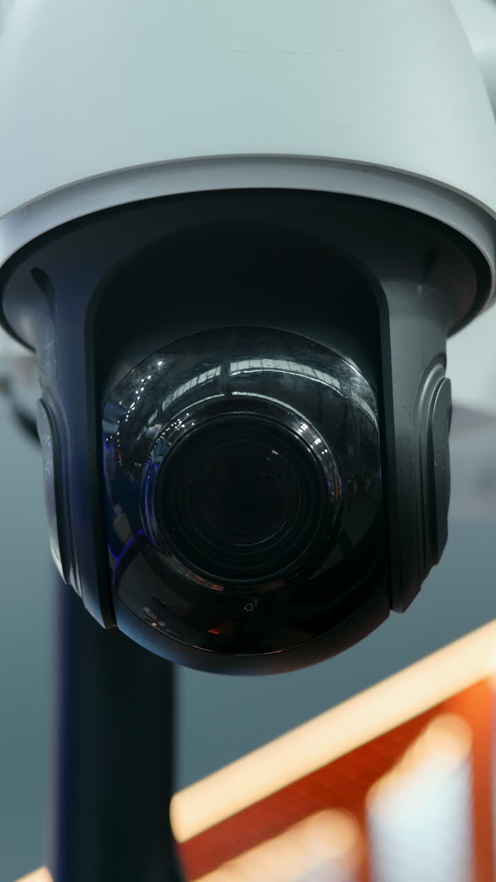 Close-up of a Security Surveillance Camera