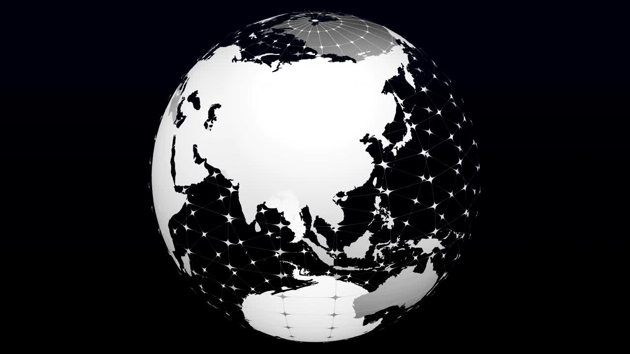 modelo transparente del planeta tierra darse la vuelta.