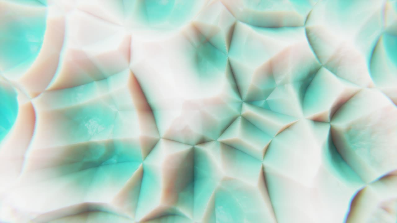 3D animation of abstract background with purple wave field