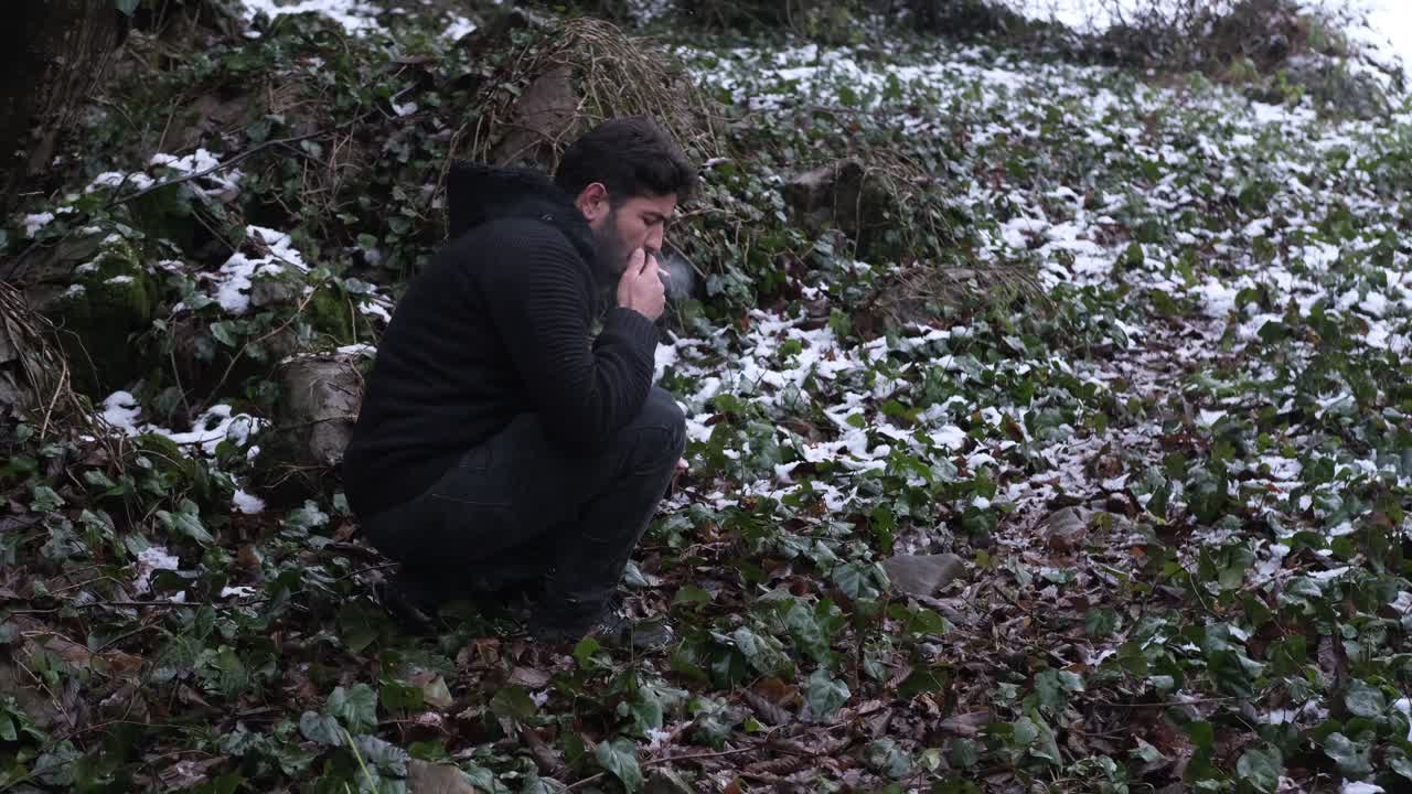 눈 덮인 자연을 쉬다