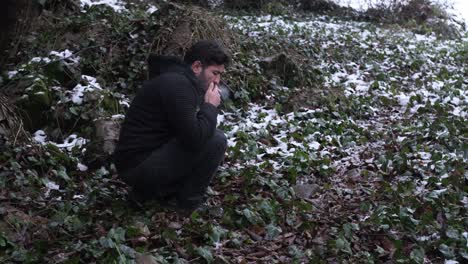 rest snowy  nature