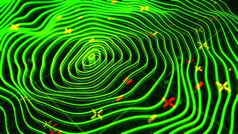 visualización topográfica abstracta
