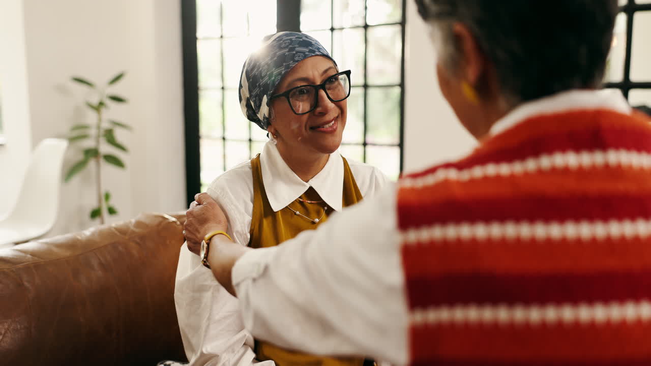 Supportive friends sharing a moment together