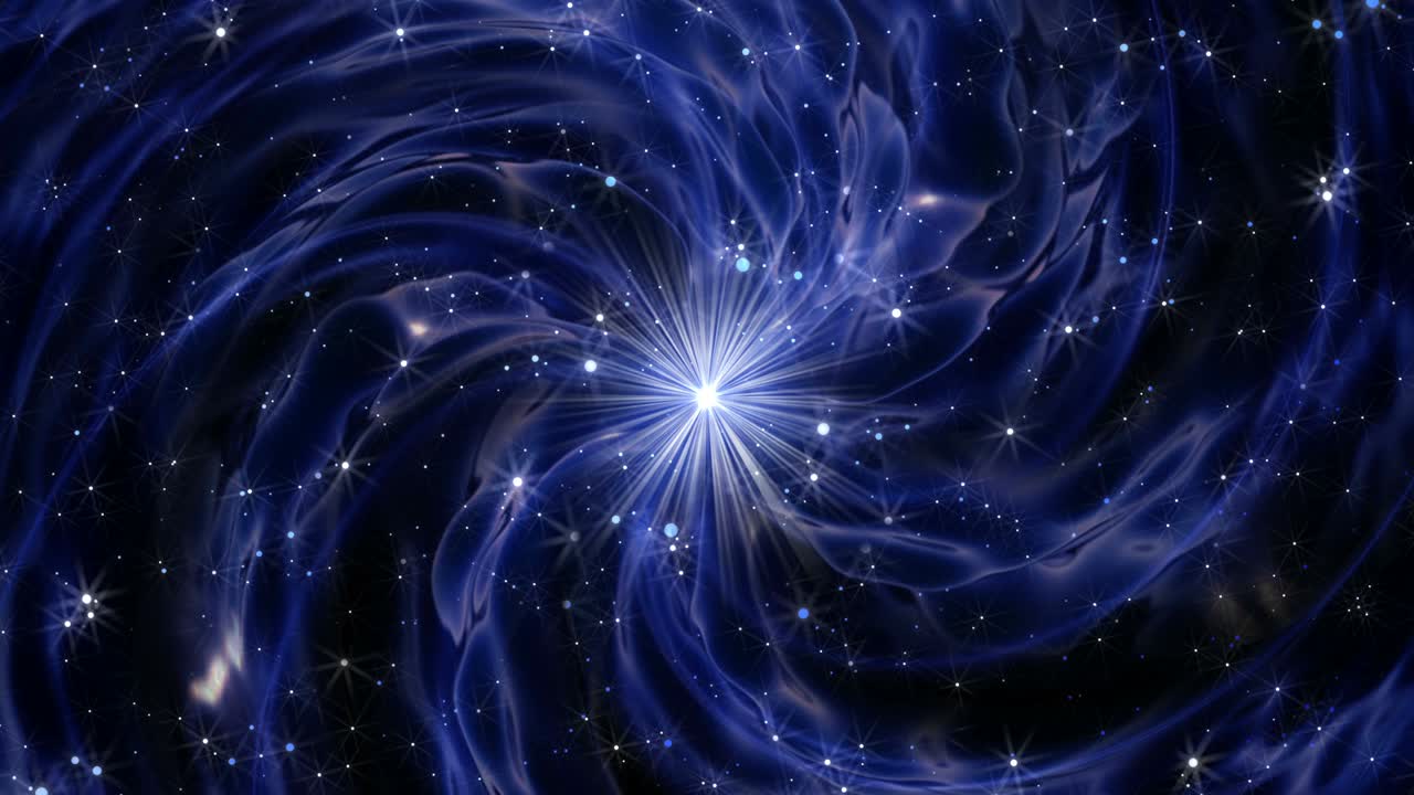 태양, 별, 태양 바람, 우주 곡선의 환상