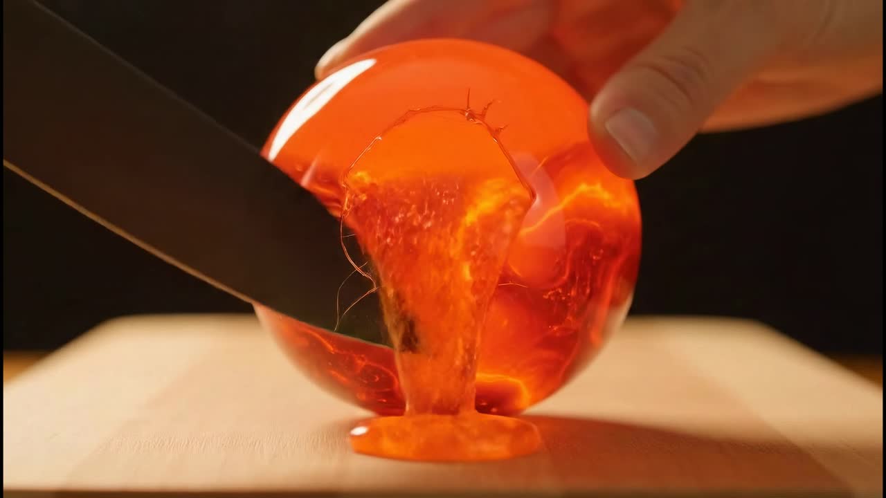 Cutting Lava Sphere