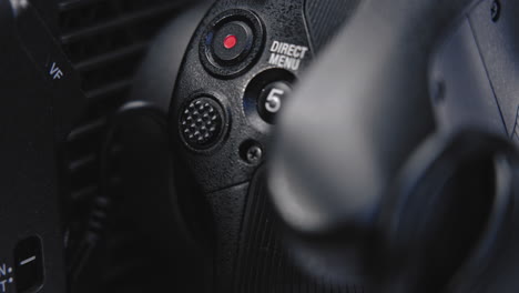 black camera handle with record button