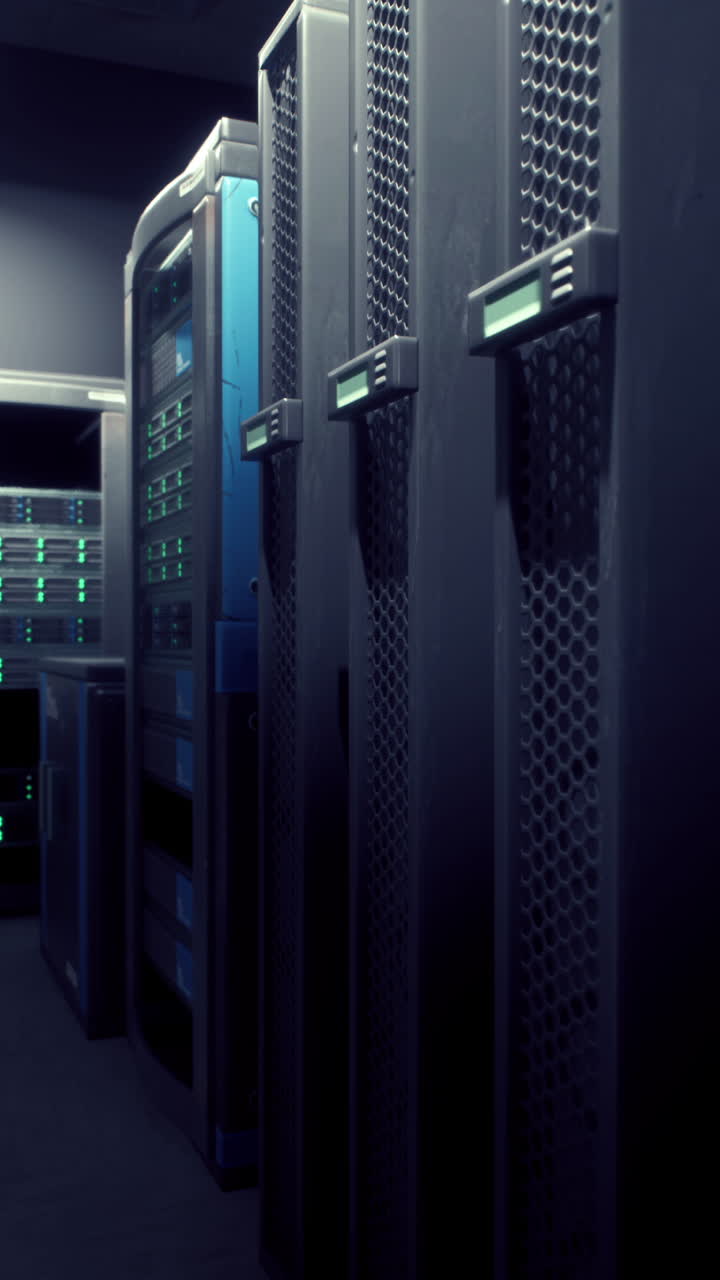 sala de servidores con bastidores de servidores