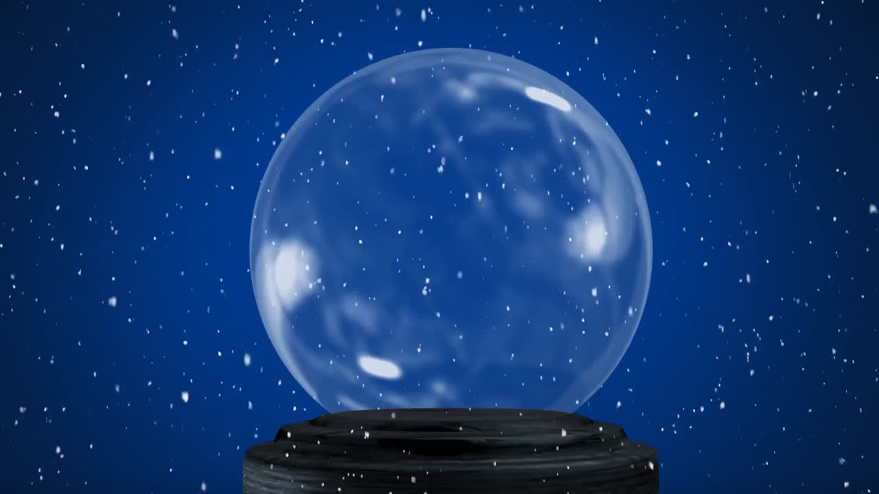 globo de nieve vacío