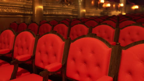 empty seats in a grand theater