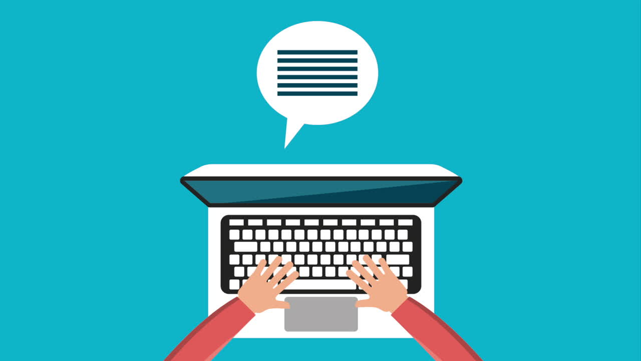 Person Typing on a Laptop