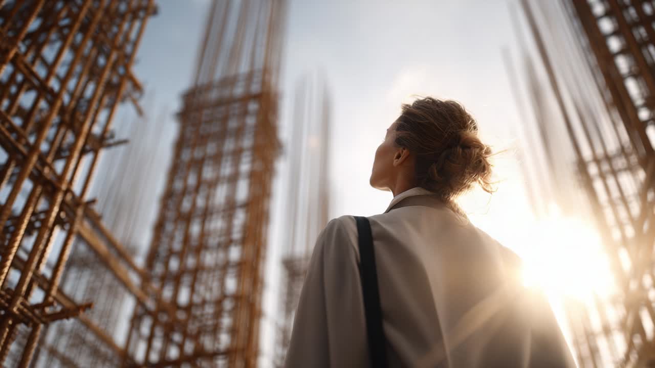 Woman in Business at Construction Site