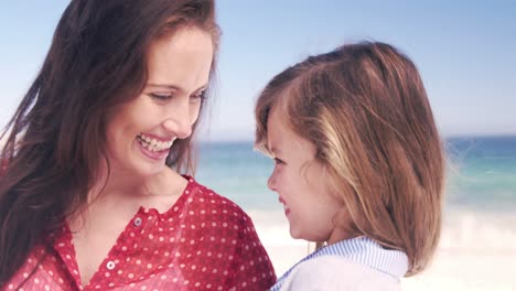 young mother with her daughter