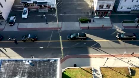 DRONE-FUNERAL-PROCESSION-OF-HEARSE-AND-MOTORCYCLES