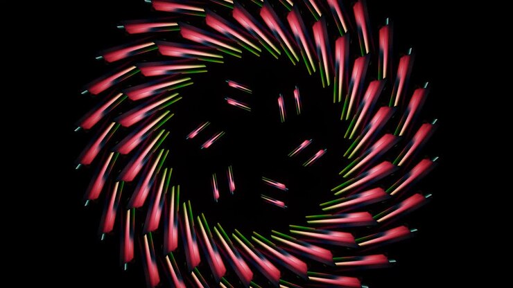 Padrão Abstrato Pulsante em Loop VJ