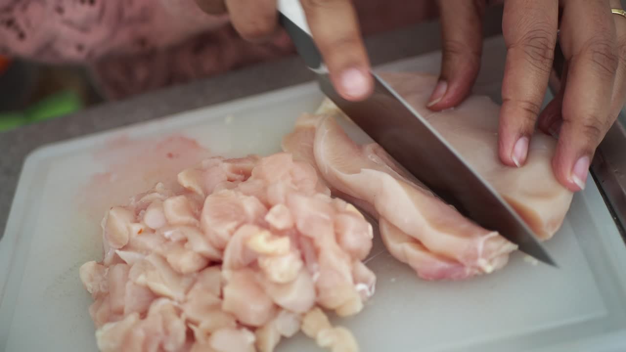 Preparing Raw Chicken