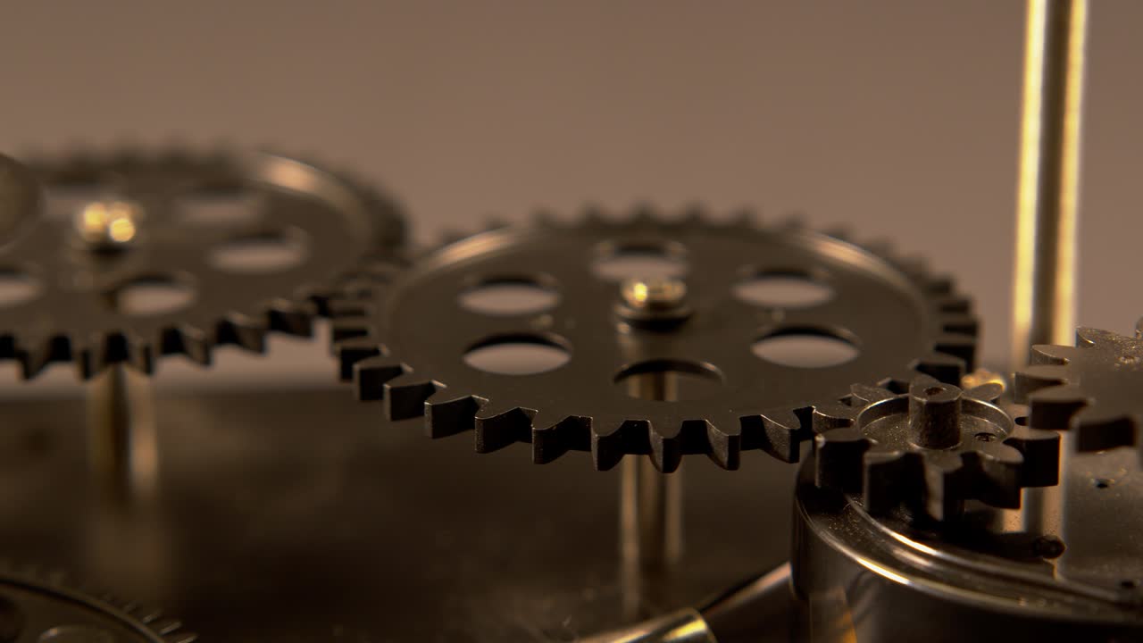 engranajes de reloj mecánicos industriales retro grunge