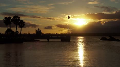 Sunset-over-the-USS-Utah-Memorial-in-Pearl-Harbor-Hawaii