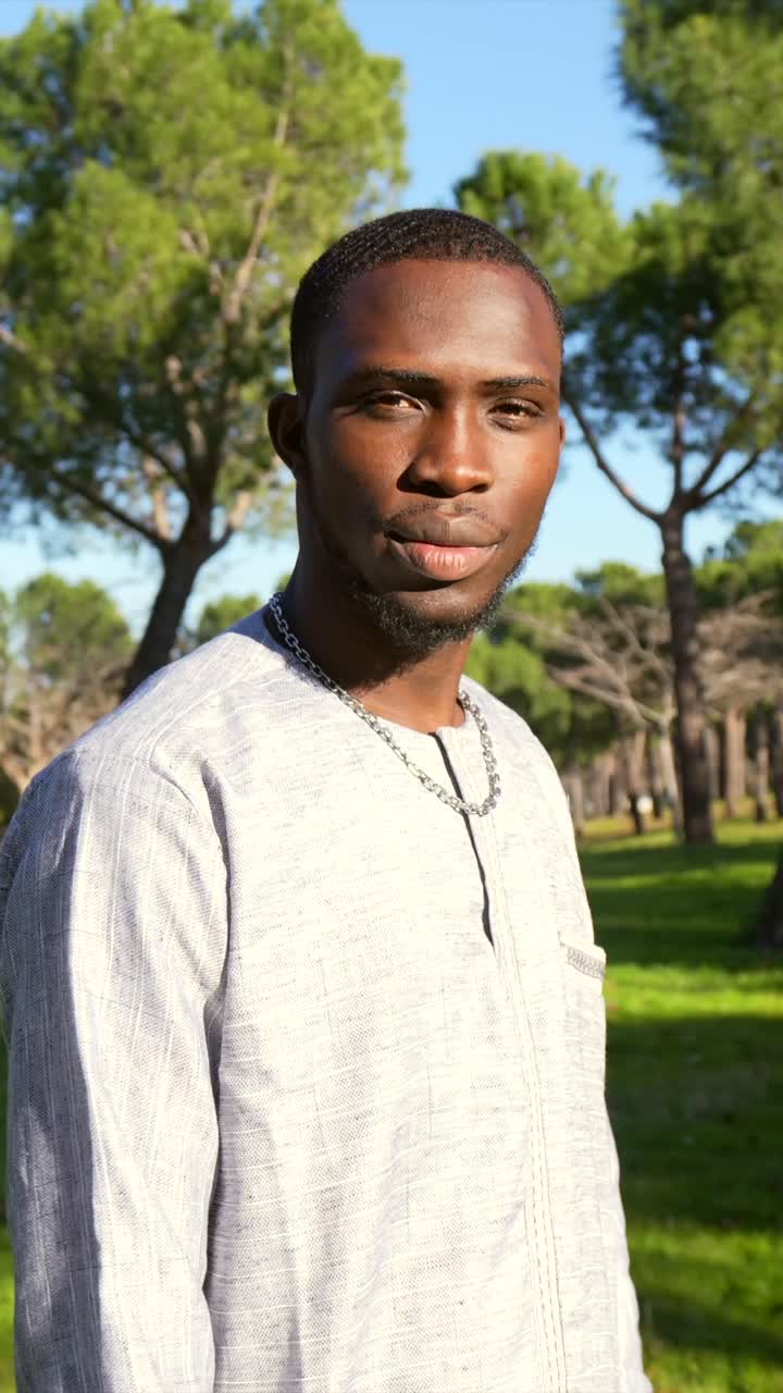 Man portrait outdoors