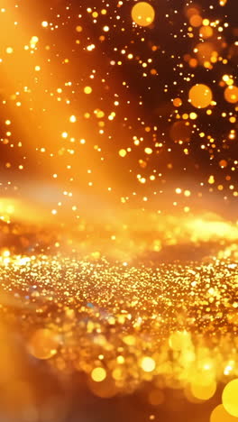 a large amount of glitter scattered across a dark background. the glitter is illuminated by sunlight, creating a warm and inviting atmosphere. concept of celebration and joy