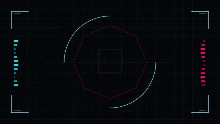 Futuristic Digital Heads-Up Display Interface Animation