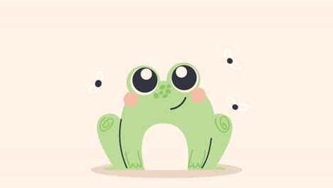 An-animation-of-a-Hand-drawn-adorable-frog-illustration