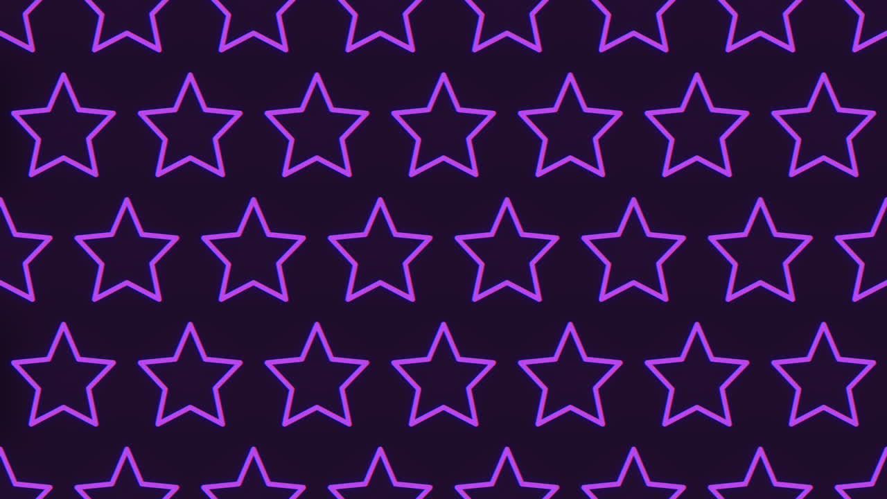 검은 바탕에 보라색 별 모양