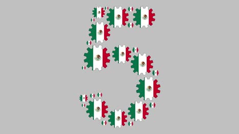 número cinco mexicano