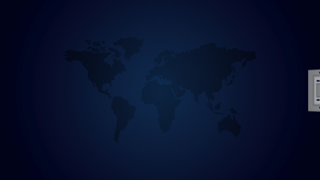 viaje alrededor del mundo animación con avión volando