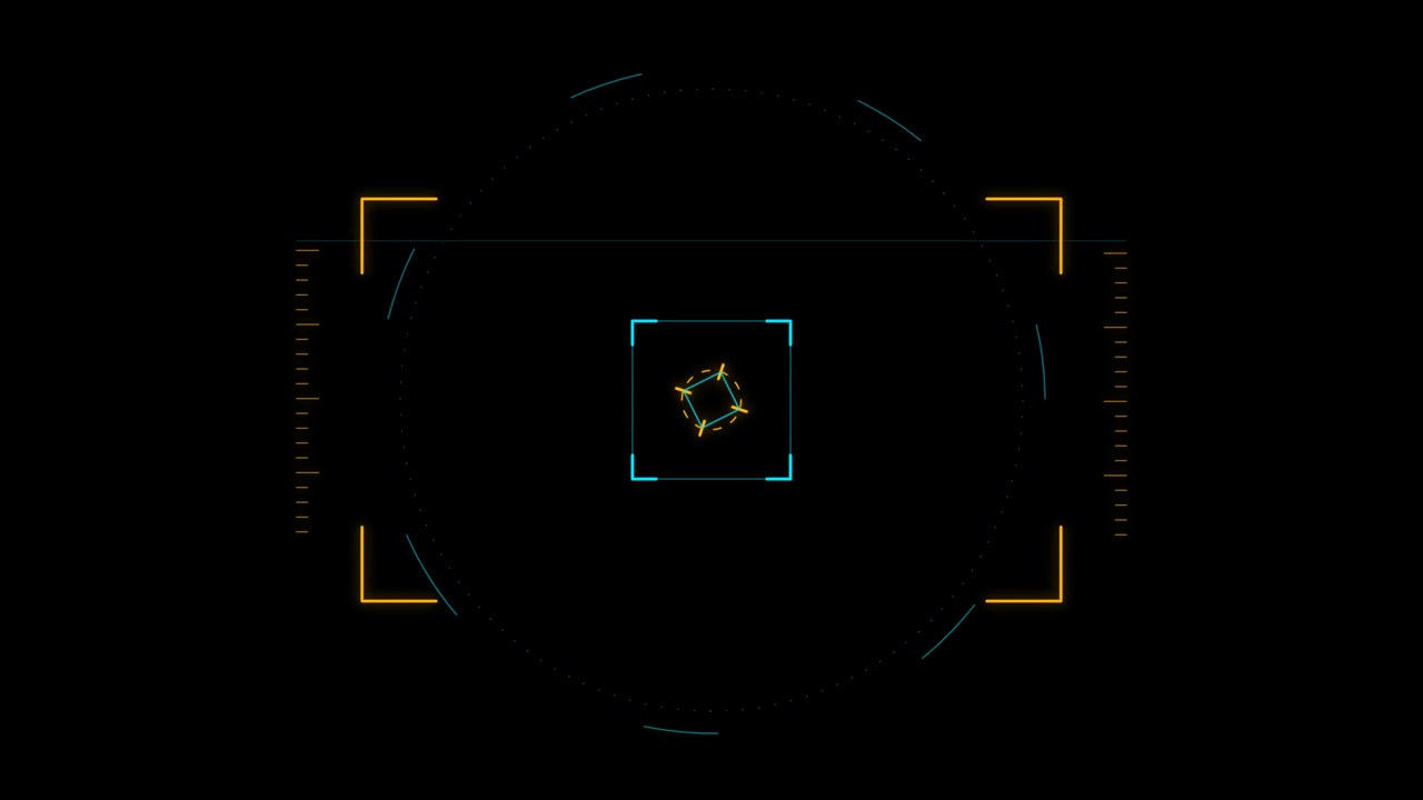 Futuristic Digital HUD Target Reticle Animation