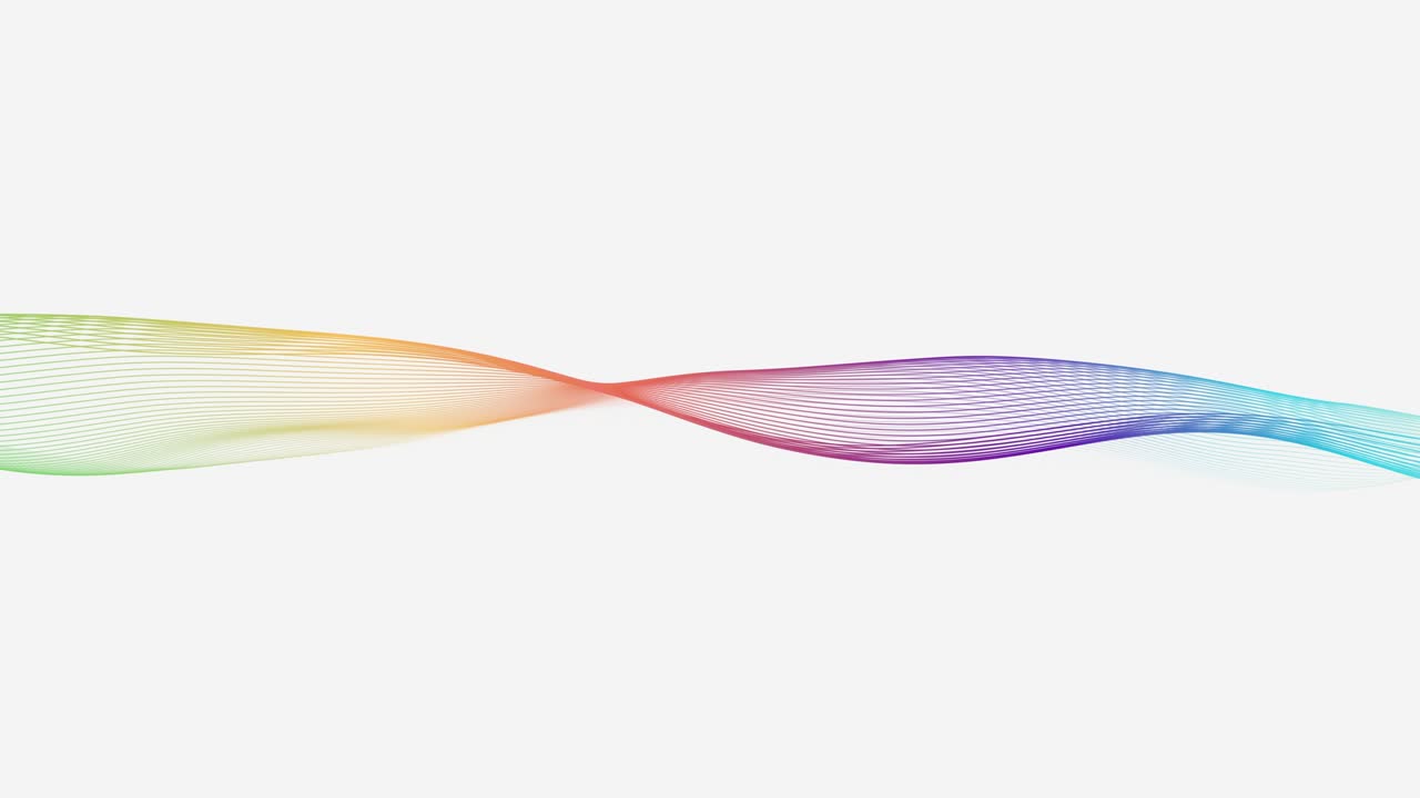 추상적인 선 무지개 파동 4k 루프 색