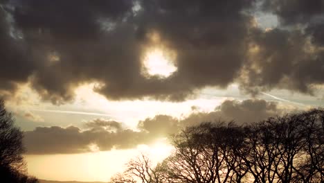 time lapse of clouds in evening light