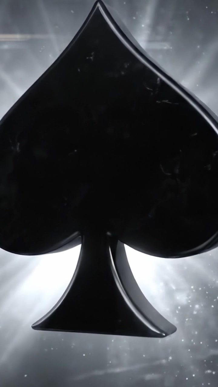 Illuminating Transformation: From Radiant Light to Dark Elegance, the Evolution of the Iconic Playing Card Symbol of Spades Captured in Stunning Visuals