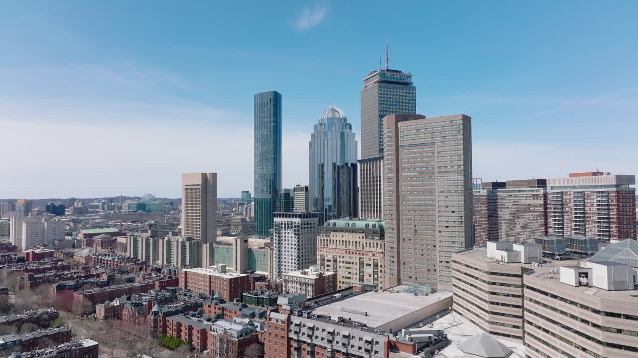 Image showcasing Group Of High Rise Buildings, Office Towers And Hotel. Glossy Glass ...