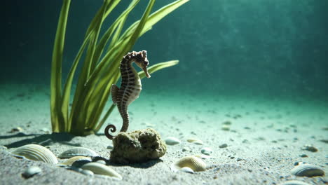 seahorse in a coral reef