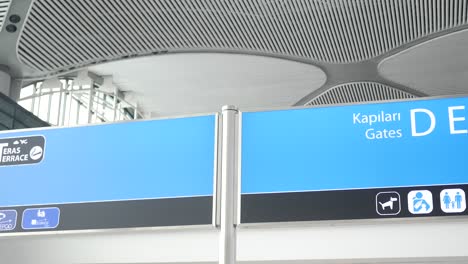 airport gate signs