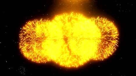 Final Sale Text on Firework Display Explosion Particles.