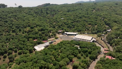 Toma-De-Drone-De-Una-Empacadora-Genérica-En-Uruapan,-Michoacán.