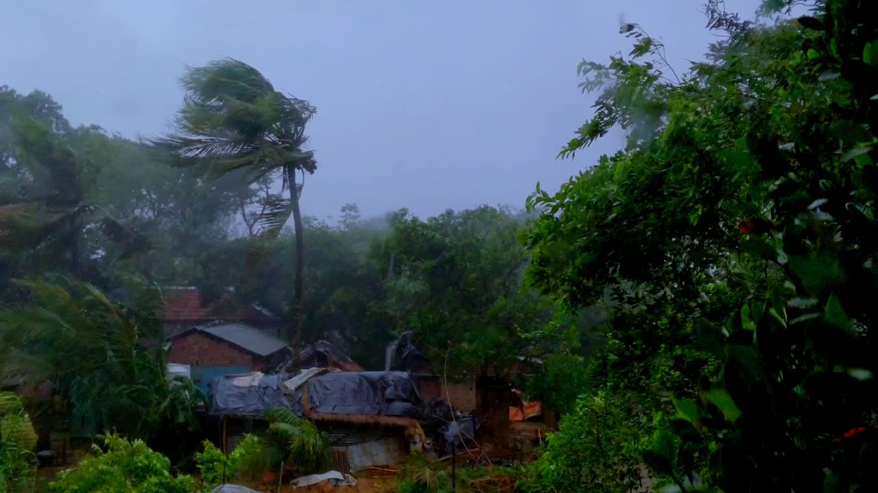 Rural India during raging cyclone storm in 2020 known as Amphan. This was taken 70 KM away from center of major destruction.